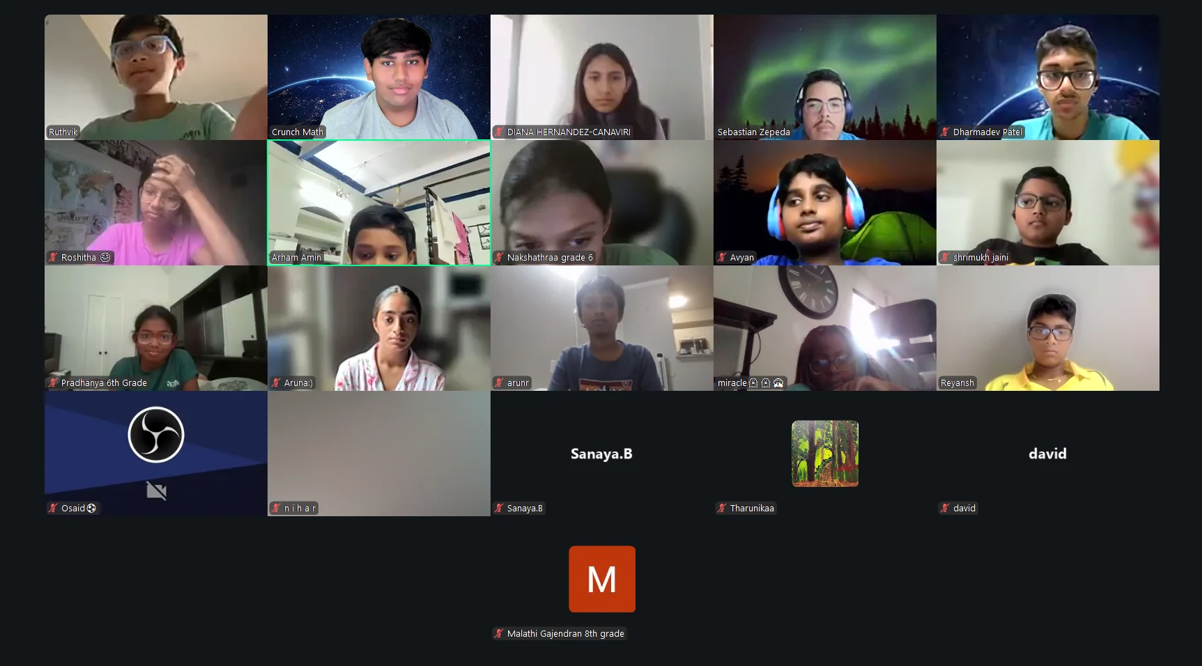 Crunch Math online learning session