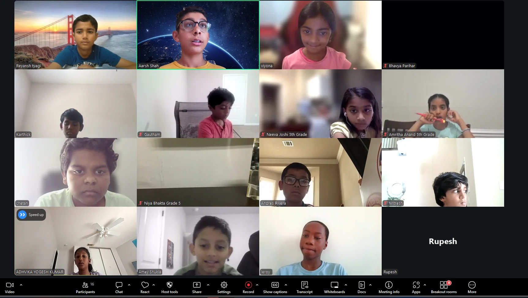 Crunch Math summer program group session